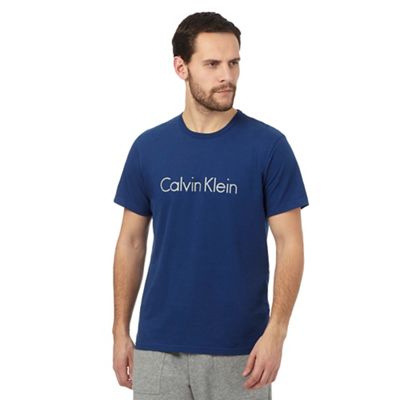 Calvin Klein Blue logo print t-shirt